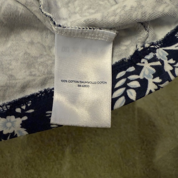 Lands' End Women's Plus Size 100% Cotton Long Sleeve Midcalf Nightgown 1XL/16-18 - Picture 7 of 11